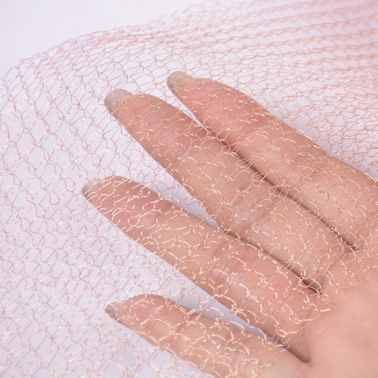 YAGJIA 5” x 32 ft, 100% Pure Copper Mesh for Distilling, Knitted Copper Mesh Roll, Double Layer Fabric Wool Hole Filler Used for Garden and House