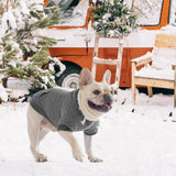KOOLTAIL Dog Hoodie for Small Medium Large Dogs, Ultra-Warm & Soft Winter Fall Fleece Dog Hooded Sweatshirt Clothes Sweater, Lightweight Pullover Coat for Boy Girl Bulldog Pitbull Puppy Cats,Gray M-L