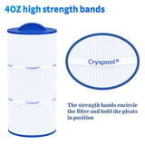 Cryspool® 08010 Filter Compatible with Caldera Utopia 73722,1039607, C-8399, PCD100W, FC-3965, 100 Sq. Ft Spa Filter Cartridge, 1 Pack