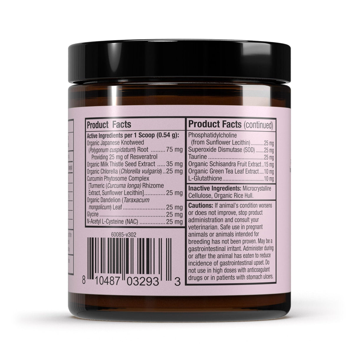 Bark & Whiskers Detox Support - Helps Support Healthy Liver & Kidney Function - Herbal Blend with Organic Milk Thistle & Green Tea - 1.8 oz
