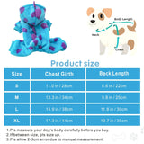 Idepet Halloween Dog Costume Dinosaur Clothes for Small Dogs,Fleece Winter Puppy Hoodies with Leash Ring Pet Cold Weather Coat Funny Outfits Party Apparel for Halloween Christmas (Blue, Small)