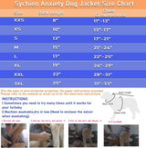 Sychien Dog Anxiety Dog Jacket,DogsThunder Calming Shirt Wrap Vest for Samll Dogs,Travel, Fireworks, Separation, Bluish Grey XS