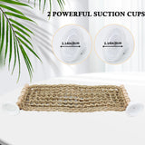 FlidRunest 21.6 x 7.8 in Seagrass Bearded Dragon Hammock for Window, Large Lizard Window Perch, Reptile Hammock Perch with Powerful Suction Cups for Lizard, Leopard Gecko, Chameleon