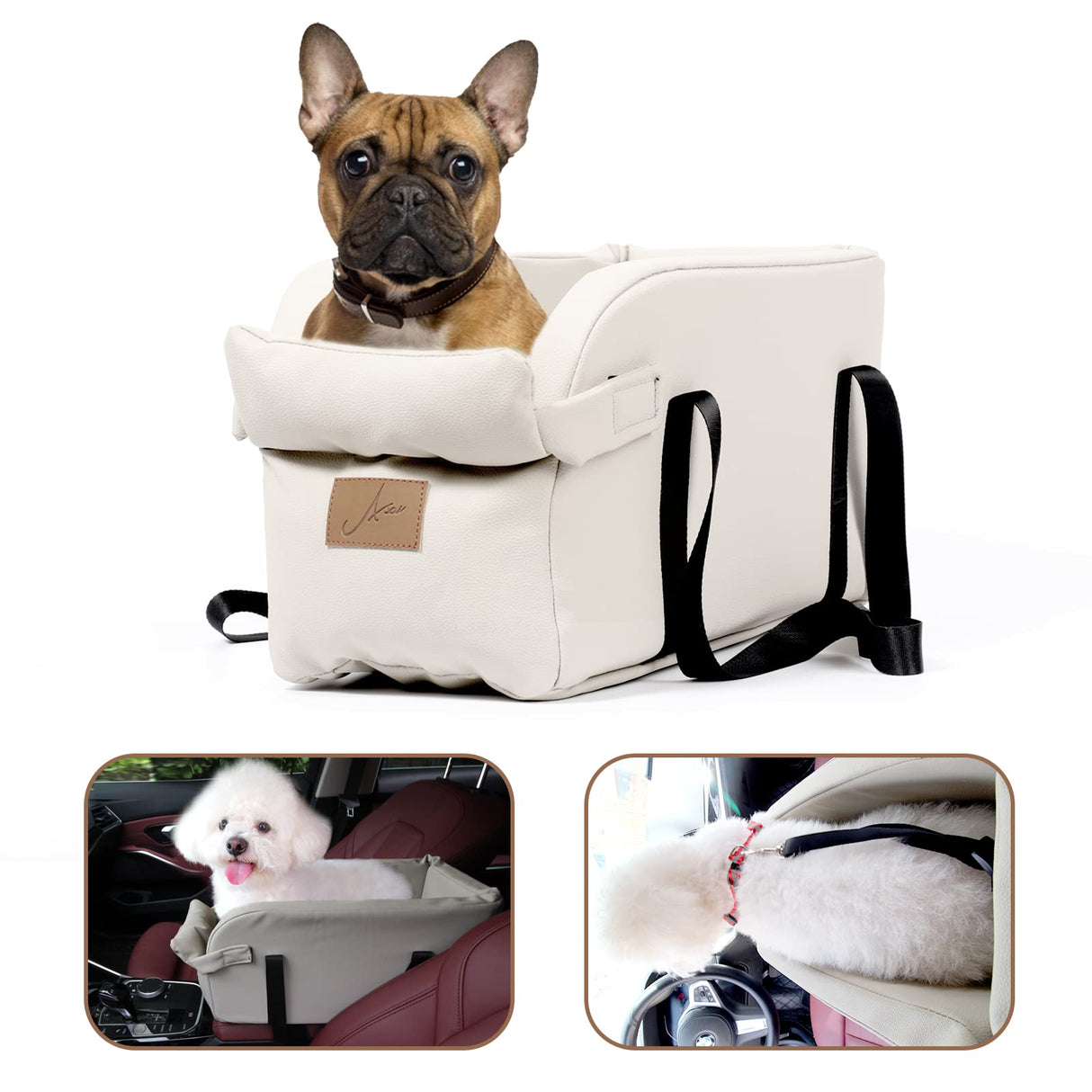 Dog Car Seat Centre Console Dog Booster Dog Car Seat Small Dog Cat Booster Seat for Dogs Cats Pets Up to 13lbs