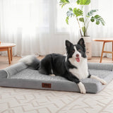 Orthopedic Dog Beds Extra Large Sized Dog, Pet Sofa Bed with Removable Washable Cover, Egg Foam Support, Bolster Cushion for Comfortable Sleep, Waterproof & Non-Slip Bottom Bed