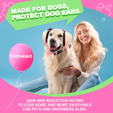 PROHEAR Dog Ear Muffs Noise Protection for Firework, Adjust Dog Noise Cancelling Headphones for Winter Outoor, Small, NRR 28 (S, Pink)
