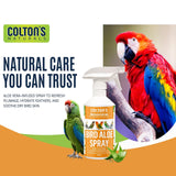 Bird Aloe Vera Spray – Soft Feathers Conditioner & Skin Moisturizer -16 OZ- for Parrots, Cockatiels, Conures & All Birds – Natural Aloe Mist for Molting Relief, Sooths Itchy Dry Skin Feather Plucking