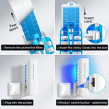 Fruit Fly Traps Indoor for Home: Plug in Mosquito Bug Zapper Gnat Moth Catcher with 9W Night UV Light, 2 Devices 20 Sticky Glue Board Refills for Indoors Flying Insect Trap