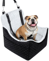 PHCOHIDO Dog Car Seats for Medium Dogs, All-Season Comfort Dog car Seat Boosters Detachable & Washable Pet Dogs Seat for Cars, SUVs, Easy to Install (Black)