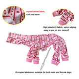 HDKUW Italian Greyhound Sweater, Turtleneck Dogs Outfit Fleece Onesie Clothes,Warm Plush Winter Dog Christmas Pajamas for Afghan Hound Whippet Borzoi Saluki Yellow Pink Heart M