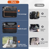 Furggis Dog Barrier for Car, 50" Wide SUV Dog Barrier for Cargo Area & 2nd 3rd Row Seats, Sturdy Dog Barrier for Small SUV & Truck with See-Through Net Mesh, Back Seat Divider for Mid-Sized Vehicle