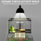 Turtle Basking Platform & Dock - Stainless Steel Turtle Ramp, Non-Slip Surface - Fits 10-13 Inch Wide Aquariums