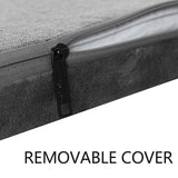 EMPSIGN Stylish Dog Bed Mat Dog Crate Pad Mattress Reversible (Cool & Warm), Water Proof Linings, Removable Machine Washable Cover, Firm Support Small to XX Large Dogs, Grey,XL(41''''*28''''*3'''')