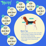 MIGOHI Warm Dog Jacket - Waterproof Small Dog Coat with Furry Collar, Windproof Dogs Fleece Vest, Reflective Cold Weather Coats for Small Dogs, Adjustable Buckle, Poodle,S,Orange