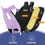 Pawaboo Pet Carrier Backpack, Adjustable Pet Front Cat Dog Carrier Backpack Travel Bag, Legs Out, Easy-Fit for Traveling Hiking Camping for Small Medium Dogs 5-8lbs, Medium Size, Purple