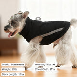 EXPAWLORER Dog Fleece Vest Jacket Sweater for Small Medium Large Dogs, Cold Weather Winter Coat Hoodie with Leash D-Ring and Zipper, Reflective Warm Sleeveless Puppy Clothes for S M L Boys Girls Cats