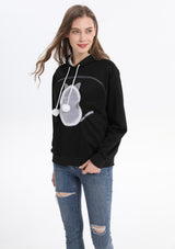 LINYUCHEN Cat Pouch Hoodie Pet Carrier Sweatshirt Large Pocket Pullover Shirt Wearable Cat Dog Carrier Hoodie Black