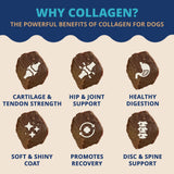 Under The Weather Collagen Chews for Dogs | Promotes Healthy Skin Coat and Stronger Hip & Joint | Improves Overall Mobility | Immunity and Anti-inflammatory Collagen for Dog Supplement | 60 Count