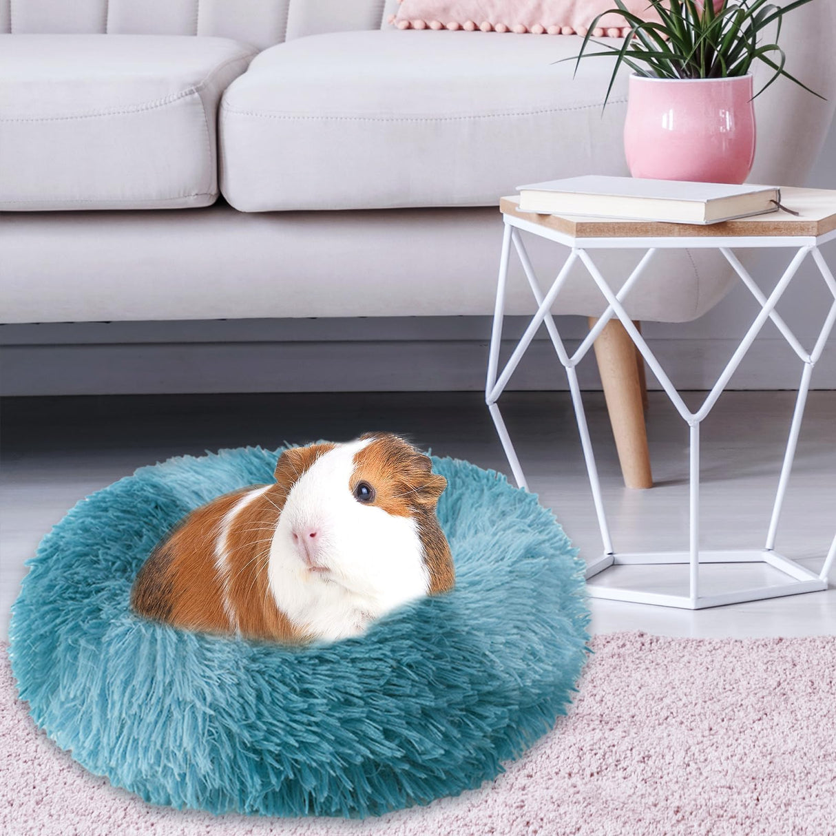 PETKNOWS 2 Pieces Guinea Pig Beds, Hamster Beds, Thickened and Warm Winter Guinea Pig Beds for Dwarf Rabbits, Chinchillas, Hamsters, Hedgehogs, Ferrets