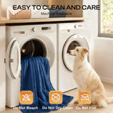 Luciphia Waterproof Dog Blanket for Medium Large Dogs Ultra-Soft Calming Cut Pile Flannel Throw Durable & Warm Furniture Protection for Couch Car Pet Blanket Machine Washable Deep Navy,M(57''x40'')