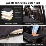 ABE Dog Back Seat Extender for Truck,Truck Dog Seat Cover Back Seat,Non Inflatable Truck Bed Mattress,Dogs Hammock,Pet Seat Covers for F150/RAM1500/Silverado