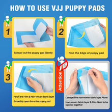 Load image into Gallery viewer, VJJ Puppy Pads XL 30"x36", 50 Count Pee Pads for Dogs Large for Doggie&amp;Cats, Disposable Dog Pee Pads Extra Large, X-Large Potty Pads for Indoor, Outdoor Use
