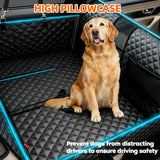 OLenyer Dog Car Seat Cover-Large Space,Back Seat Extender for Dogs,Car Seat Protector,Car Seat Cover Hard Bottom Holds 400 lbs,Upgraded Material Waterproof Pet Car Bed Dog Hammock for Car, SUV,Truck