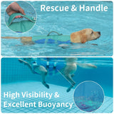 PETDSH Dog Life Jacket Large, High Flotation Dog Life Vest for Swimming Boating, Reflective Puppy Lifejacket with Superior Buoyancy and Rescue Handle, Adjustable Safety Dogs Floating Vests