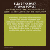 Earth Animal Apothecary Natural Flea & Tick - Daily Internal Powder Supplement for Dogs & Cats - 1 lb