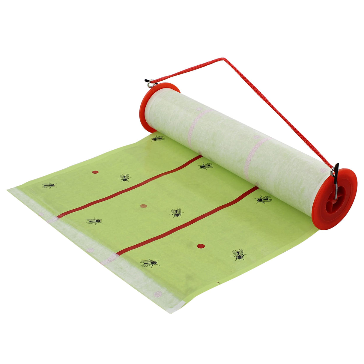 Ruralty Fly Tape Trap - 30ft Horizontal or Vertical Hanging Adhesive Indoor and Outdoor 2 Pack Insect Fly Trap Ribbon Roll