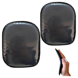 2PCS Laydown 360 Waves Training Pad,Helps Train Your Hair To Laydown to your desired wave Pattern,Wave brush for men(Black（2pcs）)