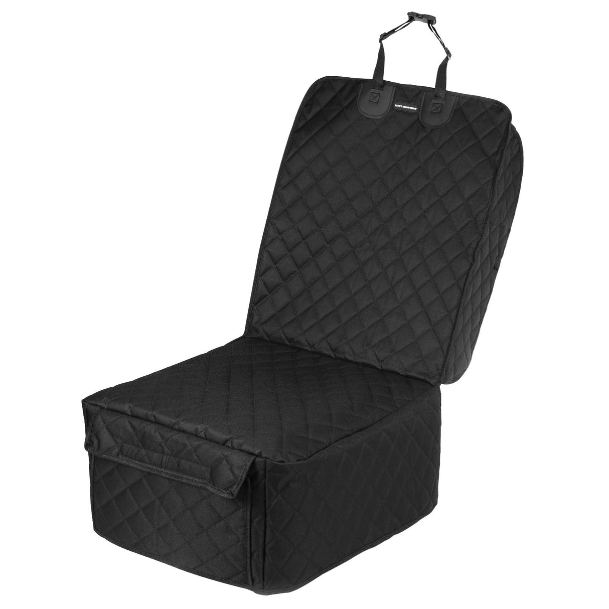 FATTY CHOWCHOW Dog Car Seat Covers Front Seat Cover with Side Flaps 100% Waterproof Car Seat Protector for Pets Scratch Proof Non-Slip Durable for Cars,Trucks & SUVs (Black)