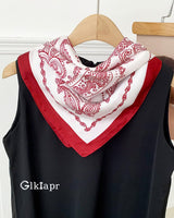 Glkiapr Satin Bandana Headscarf for Women Silky Hair Scarves for Fashion Lightweight-27