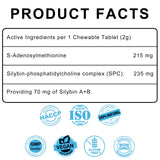 Same and Silybin for Dogs - S-Adenosyl-L-Methionine, Same for Dogs, Liver Supplements for Dogs, Hepatic Supplement for Liver & Brain, Dog Liver Support (Same+Silybin), All Dogs (Under 120 lbs)