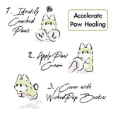 WICKEDPUP Unstoppable Booties for Dogs & Cats, 32 Count, Size 4 | Disposable Dog Boots & Paw Protectors | Breathable Puppy Shoes to Prevent Licking Paws (Size 4: Paw Width 2.25~2.75 inches)