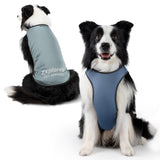 ExploreU Dog Shirt, Cooling Vest Lightweight Breathable, Dog T-Shirts All-Season Sun Protection Quick Dry Soft Stretchy Reflective Tank Top - Small Medium Large Dogs (Misty Glade+Water Drop, Medium)