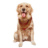 Year of The Horse 2026 Happy Chinese New Year Dog Bandanas Triangle Reversible Dog Scarf Bibs Adjustable Pet Scarves Accessories for Small Medium Dogs Pets Cats