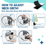 Supet Dog Cone Collar Adjustable After Surgery, Comfortable Pet Recovery Collar & Cone for Large Medium Small Dogs, Elizabethan Dog Neck Collar Plastic Practical