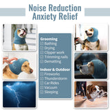 Nanaki Dog Hats Calming Hoodie-Dog Ear Covers Head Cover Protector Hematomas Wraps, No Shake Ear Wrap Muffs Noise Protection, Anxiety Relief, Fireworks, Grooming, Thunderstorm, Bath, Vet Visit