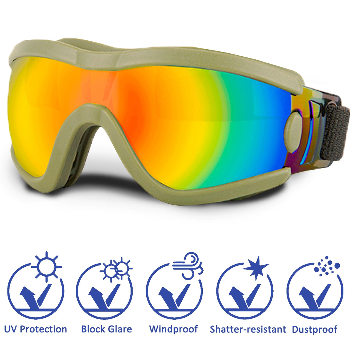 Small Dog Sunglasses with Adjustable Strap UV Protection, Winproof Puppy Sunglasses, Suitable for Dogs Eyes Protection，Soft Dog Goggles