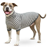 Tooth & Honey Dog Shirt for Large Dogs - Soft Cotton Spandex Pullover with Mid-Length Sleeves, Full Belly Coverage for Allergies, Skin Sensitivity & Lightweight Summer Dog Clothes - XL