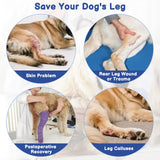 BARKLESS Single Dog Rear Leg Sleeve to Stop Licking, Breathable Male Female Dog Recovery Suit for Post Surgery, Comfortable Back Leg Sleeve for Wound Healing, Protective Cone Collar Alternative
