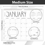 Wall Calendar 2026, 2026-2027 Calendar Wall from Jun. 2026 to May 2027, 14" X 11" Paper Monthly Planner Wall Hanging Calendar with Thick Paper for Office Home Planning & Organizing