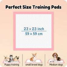 Load image into Gallery viewer, MoMoCo Puppy Pads, 23"x23"-100 Count Pet Pee Pads, Super Absorbent Disposable Dog Training Pads , Leak-Proof, Quick-Drying Potty Pads for Dogs Puppies
