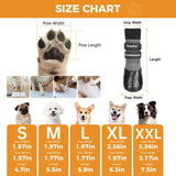 BINGPET Waterproof Dog Socks Boots to Prevent Licking Paws,Anti Slip Dog Booties & Paw Protectors with Dual Straps for Hot/Cold Pavement,Indoor Outdoor Grip Dog Shoes for Small Medium Large Senior Dog