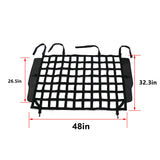 BESTAOO Pet Net Vehicle Safety Mesh Dog Barrier for Jeep Wrangler JK JL 4-Door 2007-2026, Fits Behind Rear Seat, Suitable for Medium, Large Pets, Easy to Install