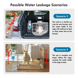 Vannon Top Fill Small Animal Water Dispenser for Cage, 23oz Auto Feeding Crate Water Bottle for Rabbit, Chinchilla, Ferret, Guinea Pig, Squirrel, Hedgehog, Pet Nozzle Diameter: 10mm, BPA Free, Blue