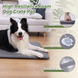 WAYIMPRESS Dog Crate Pad, Double-Sided Waterproof Crate Mat Bed, Outdoor Kennel Mat Pet Sleeping for Medium Large Dogs, Clooling, Waterproof, Wipeable, Anti-Slip, Kennel Pads 35 x 22 Inch, Dark Gray