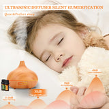Ultimate Aromatherapy Diffuser,Essential Oil Set,Essential Oil Diffuser,Ultrasonic Diffuser with 550ML Tank Ideal for Large Rooms, Waterless Auto Off,Adjustable Timer,7 LED Light Colors and Mist Mode