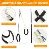 Dog Grooming Arm, Adjustable Pet Grooming Arm with Clamp for Small and Medium Dogs,Grooming Loop and No Sit Haunch Holder (Black, 29" H Arm + Heavy Duty Clamp + Hammock)